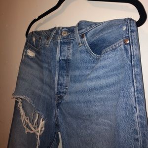 Levi’s ripped 501 jeans
